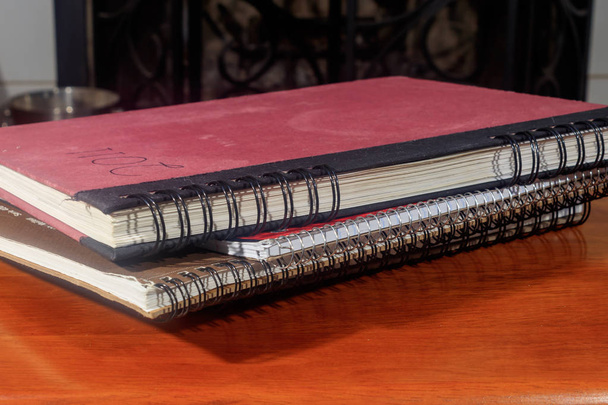 neat stack of notebooks - Photo, Image