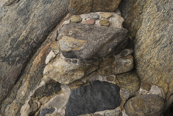 Szczelnie-do góry skały na wybrzeżu, Yelapa, Jalisco, Meksyk - Zdjęcie, obraz