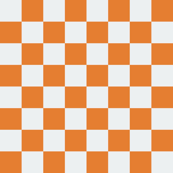 Bezszwowe nowoczesnych szachy deska ilustracja wektorowa pomarańczowy i biały wzór. Eps10 - Wektor, obraz