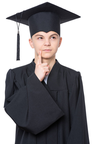 Graduate teen boy student - Foto, afbeelding