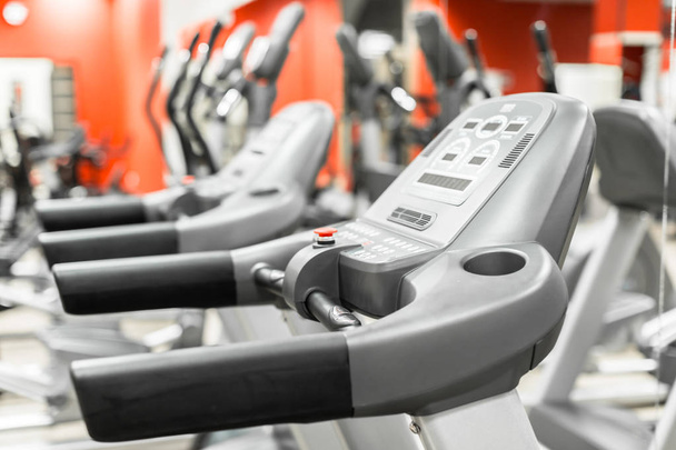 Gym interior with sport equipment - Фото, изображение