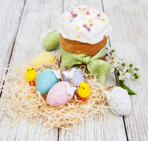 Paskalya ekmek ve yumurta - Fotoğraf, Görsel
