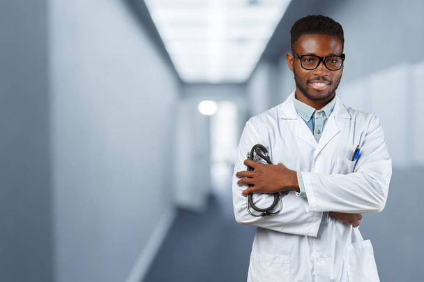 African american male doctor - Fotó, kép