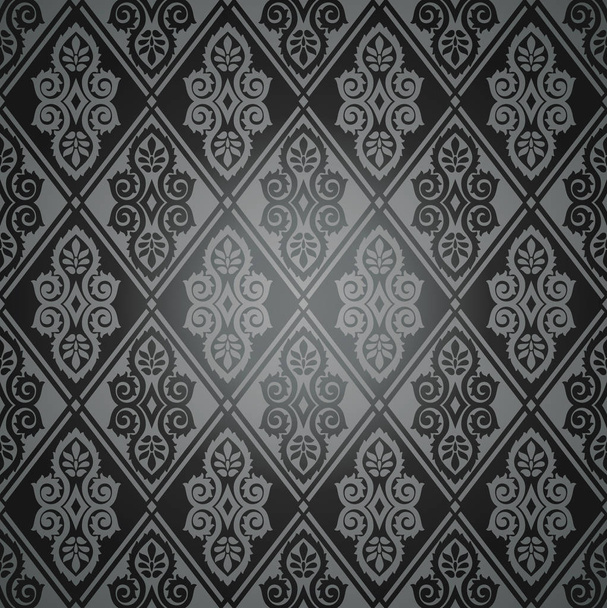 Damask seamless pattern design - Vector, Image