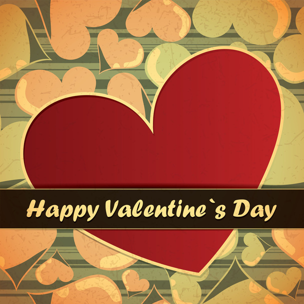 Valentines day card - Vettoriali, immagini