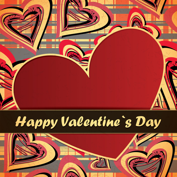 Valentines day card - Vector, Imagen