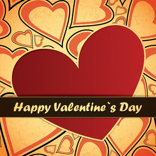 Valentines day card - Vector, Image