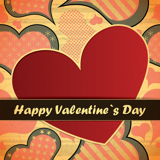 Valentines day card - Vector, Imagen
