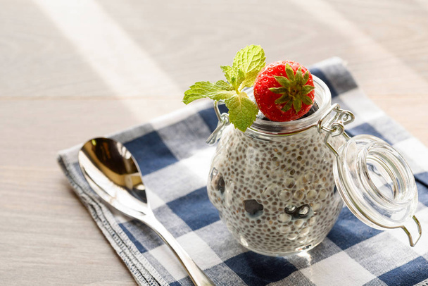Chia seed pudding with berries - Photo, Image