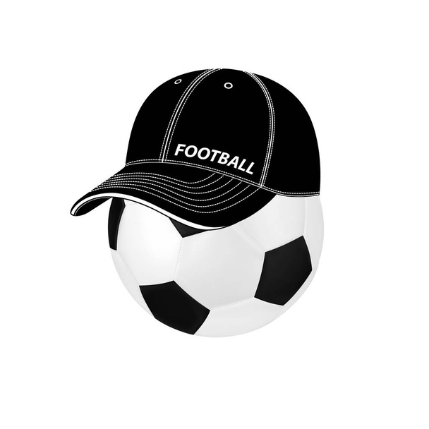 De voetbal wereld Cup.The logo van de wereld Cup.Vector afbeelding op een witte achtergrond. - Vector, afbeelding