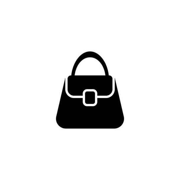 Γυναίκα τσάντα επίπεδη διάνυσμα εικονίδιο - Διάνυσμα, εικόνα