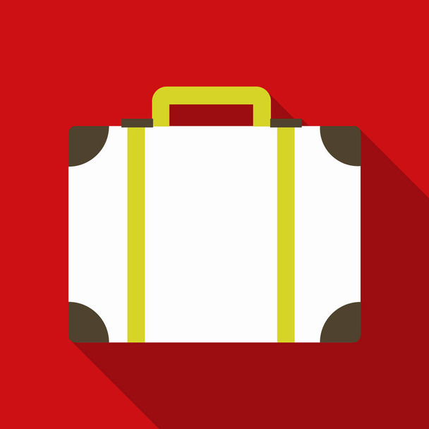 Műanyag, fém, bőr táska táska. Utazás utazás csomag, üzleti utazótáska, bőrönd, utazás poggyász. - Vektor, kép