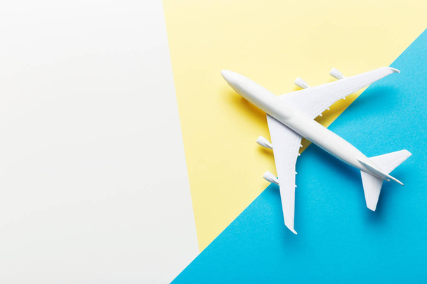 Miniature airplane travel theme - Foto, imagen