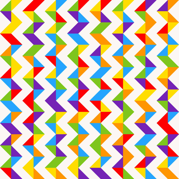 Azulejos de mosaico arco iris, fondo geométrico abstracto, patrón de vector sin costuras
. - Vector, Imagen