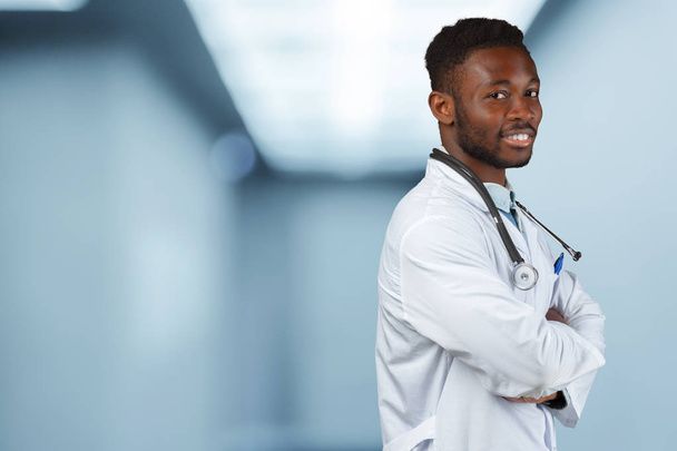 African american male doctor - Fotó, kép