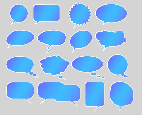 colección de burbujas de habla vacías
 - Vector, Imagen
