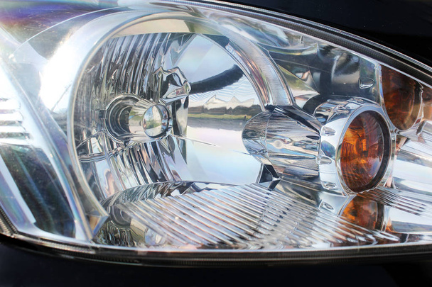 Car headlights. Luxury Headlights - Φωτογραφία, εικόνα