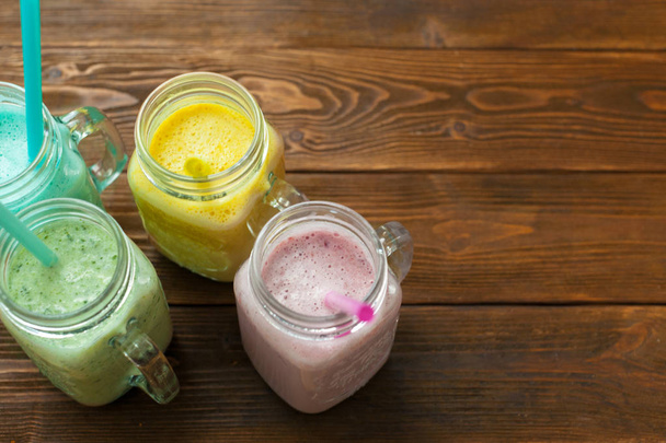 vegetable smoothies close up  - Foto, afbeelding