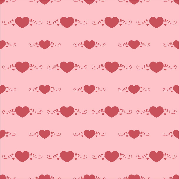 Vector background with hearts. - Wektor, obraz