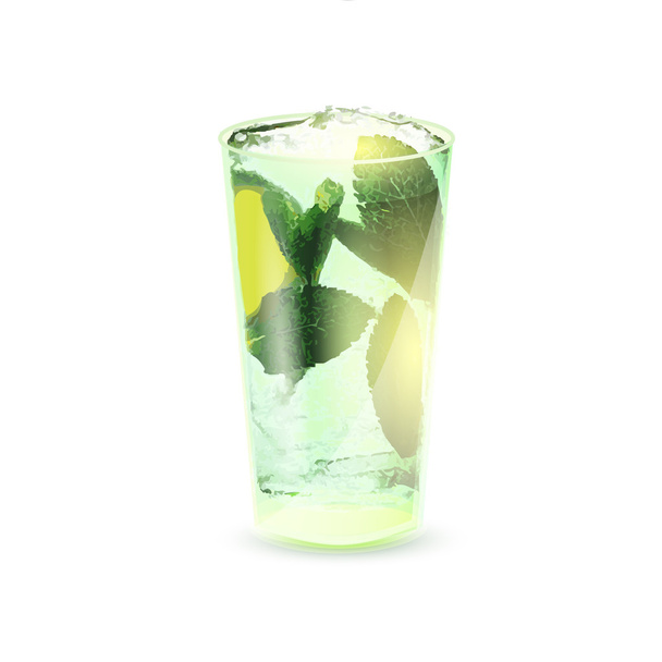 Mojito cocktail. Vector illustration. - Vector, Image
