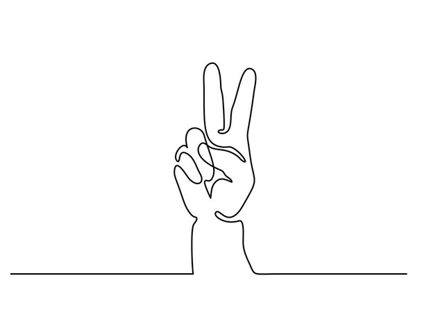 hand overwinning teken weergegeven: - Vector, afbeelding