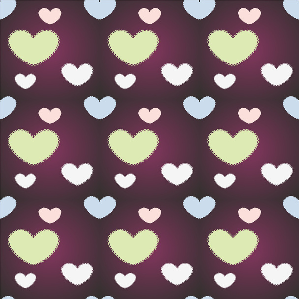 Vector background with hearts. - Vektor, obrázek