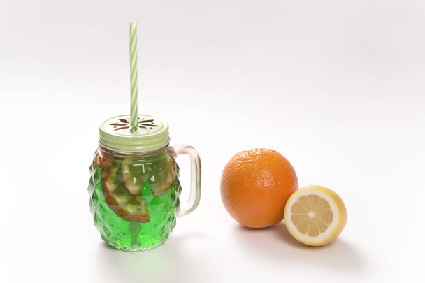 citrus lemonade with lime orange and lemon - Photo, Image