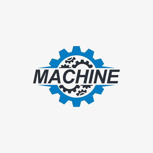 Versnelling machine logo vectorillustratie voor uw industrie bedrijf. - Vector, afbeelding
