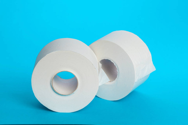 Toilet paper unrolling, close up - Фото, изображение