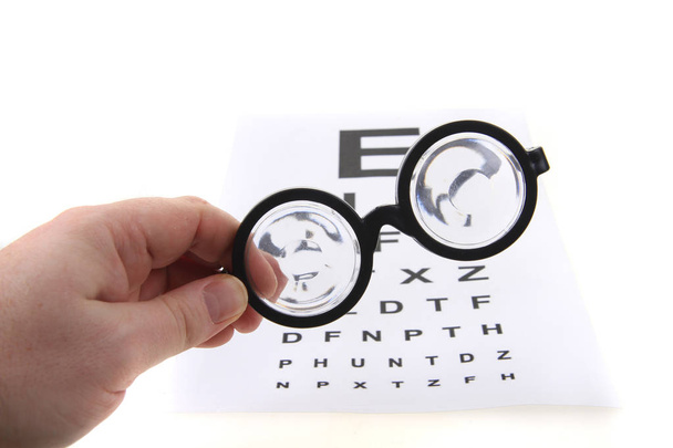 brillen en optische test  - Foto, afbeelding
