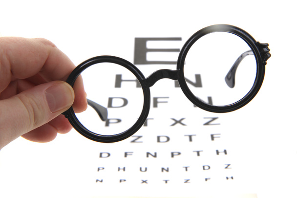 glasses and optic test  - Photo, Image