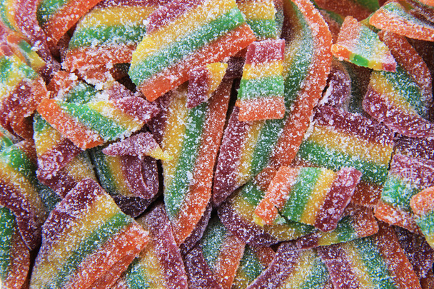 цукерки кольорові цукрові смуги
 - Фото, зображення