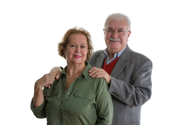 Portrait of smiling senior couple - Photo, Image