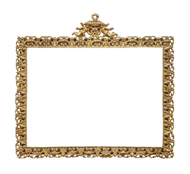 Zlatý rám na obrazy, zrcadla nebo fotografie - Fotografie, Obrázek