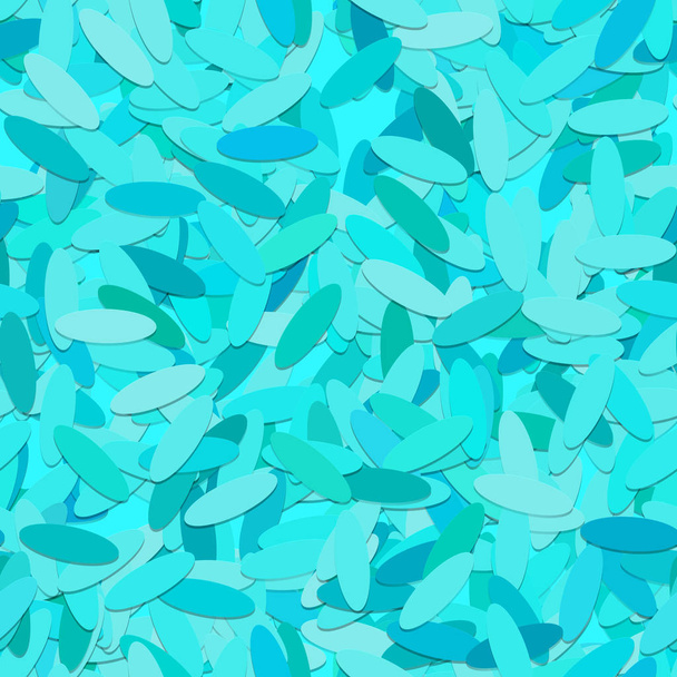 Fondo de patrón de elipse abstracto sin costuras - diseño vectorial de óvalos en tonos azules claros con efecto sombra
 - Vector, imagen