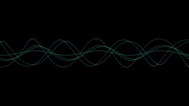 κυματισμός ρυθμό κύμα γραμμή φόντο, σκηνικό μοτίβο του ήχου δονήσεις ισοσταθμιστή, επιστήμη ραντάρ σήμα ενεργειακής τεχνολογίας - Πλάνα, βίντεο