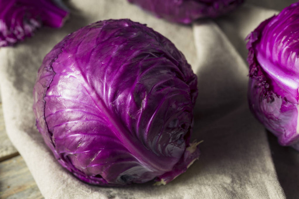 Raw Organic Purple Cabbage - Photo, Image