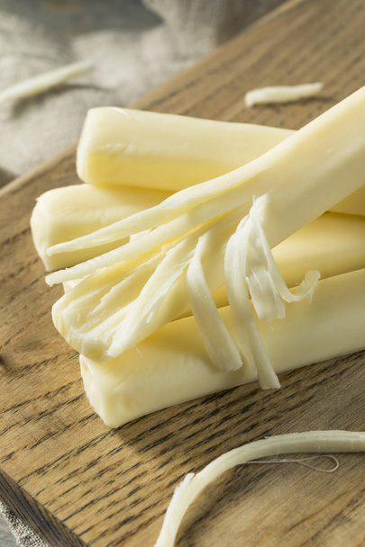 Healthy Organic String Cheese - Фото, изображение