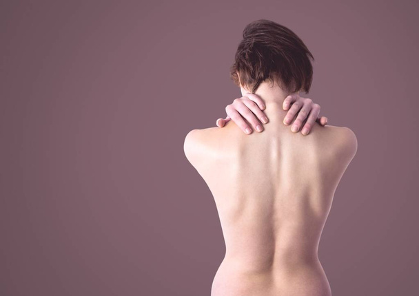 Digital composite of Woman with back facing - Photo, Image