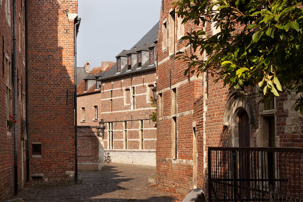 Old historic buildings in Groot Begijnhof of Leuven. - Fotó, kép