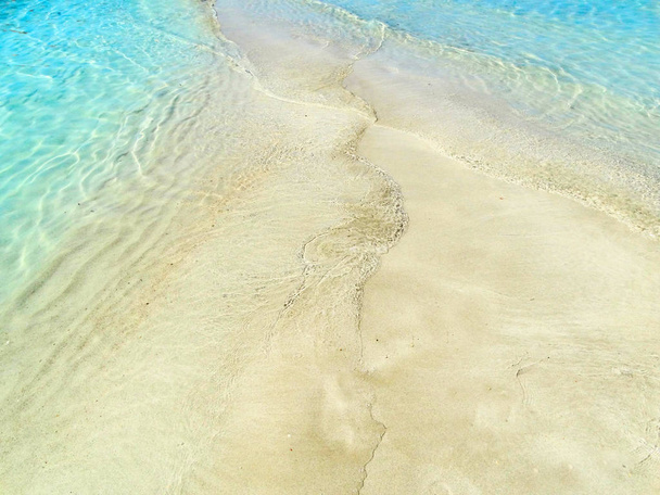 νερό υφή άμμο και φόντο διακοπών καλοκαίρι παραλία - Φωτογραφία, εικόνα