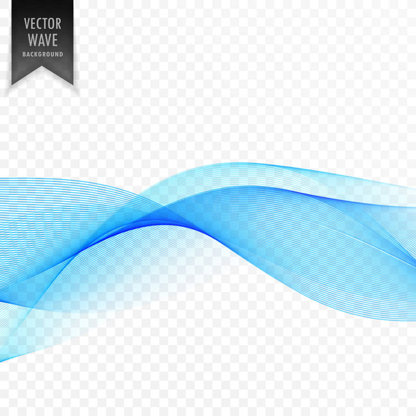 abstract blue smooth wave background - Vector, afbeelding