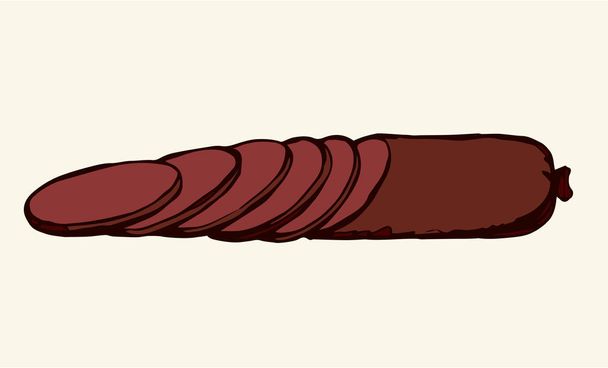 Sausage. Vector drawing - Vector, Image