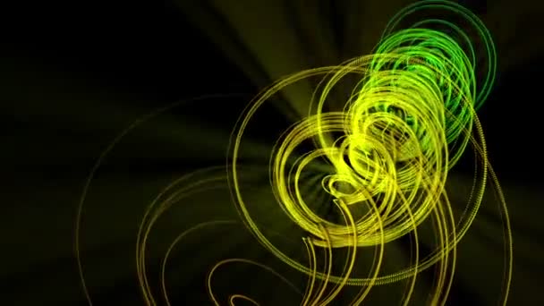 Animação gerada por computador de spins de forma espiral
 - Filmagem, Vídeo