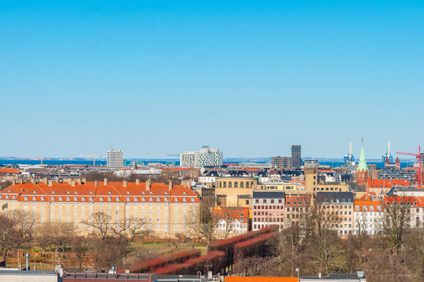 View over city of Copenhagen Denmark - Foto, afbeelding
