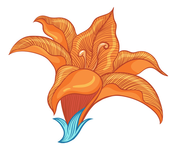 uma flor grande
 - Vetor, Imagem