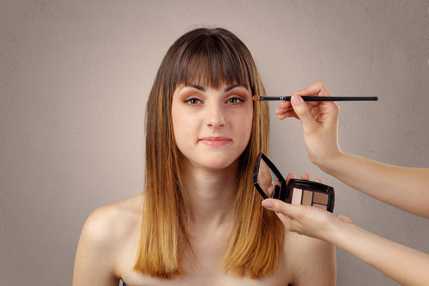Portrait of a young woman at cosmetician - Fotoğraf, Görsel
