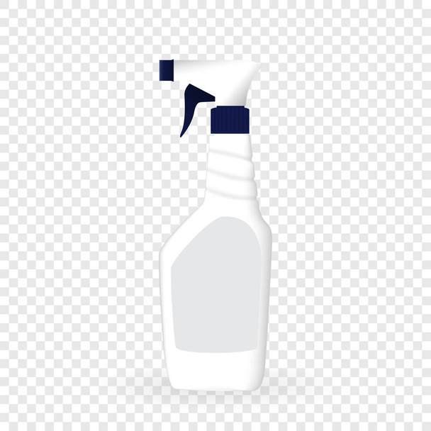 Konstrukcja produktu butelka z Rozdrabniacz szablon dla reklamy lub magazyn tła. Ilustracja wektora realistyczny 3D - Wektor, obraz