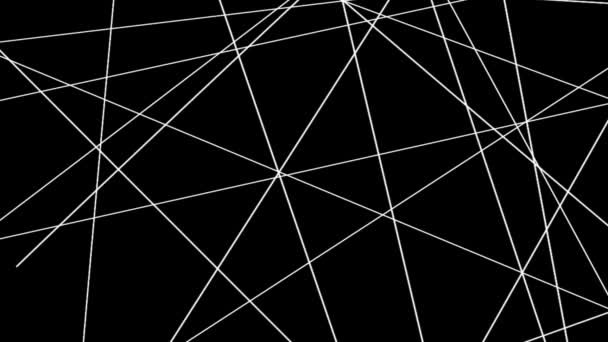 gráficos en movimiento y fondo animado con líneas entrecruzadas blancas
 - Metraje, vídeo
