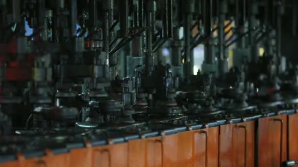 Fabrik für die Produktion von Flaschen, Glasfabrik - Filmmaterial, Video